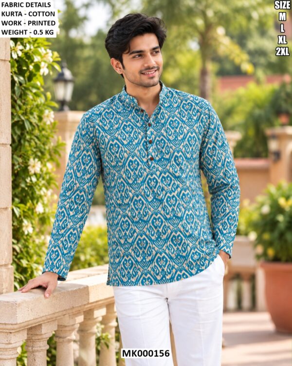 Modern Cotton Ethnic Kurta For Men