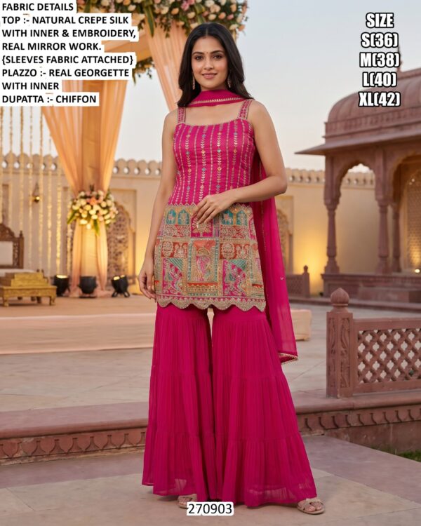 Modern Wedding Wear Palazzo Outfit