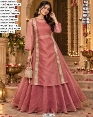 Graceful Salsa Crush Occasion Wear Lehenga