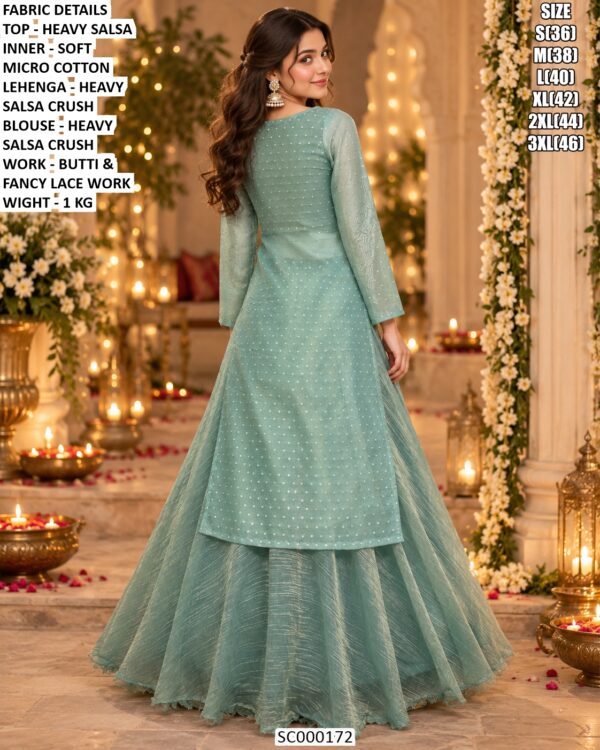 Graceful Salsa Crush Occasion Wear Lehenga