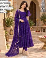 Designer Digital Print Anarkali Suit With Dupatta