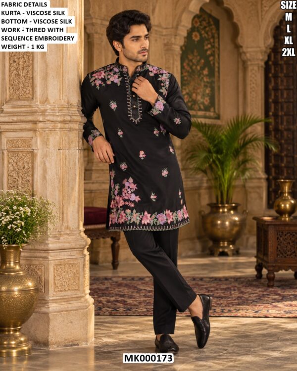 Traditional Sequence Work Kurta For Festive Wear