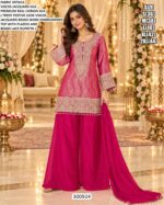 Beaded Dupatta Designer Palazzo Ensemble