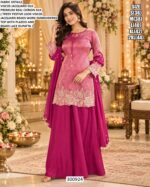 Beaded Dupatta Designer Palazzo Ensemble