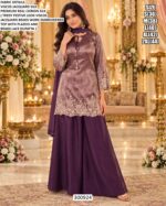 Beaded Dupatta Designer Palazzo Ensemble