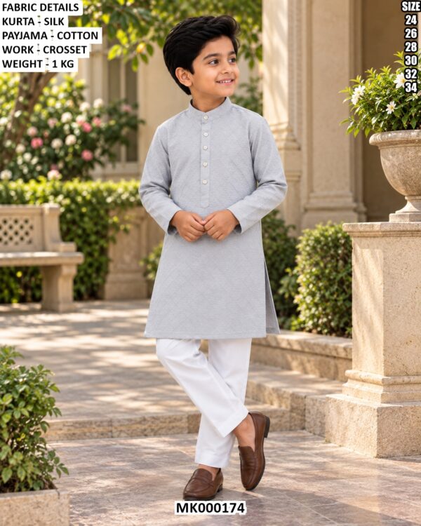 Classic Boys Ethnic Kurta With Cotton Pajama