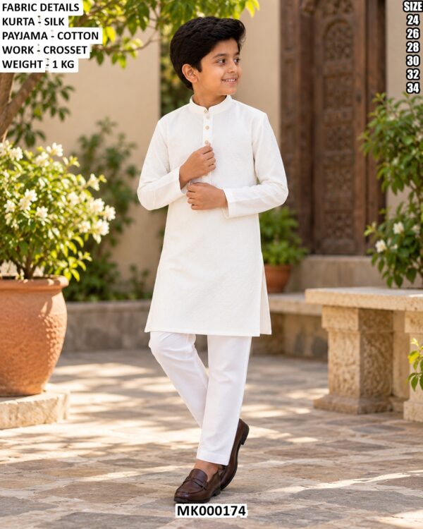 Classic Boys Ethnic Kurta With Cotton Pajama