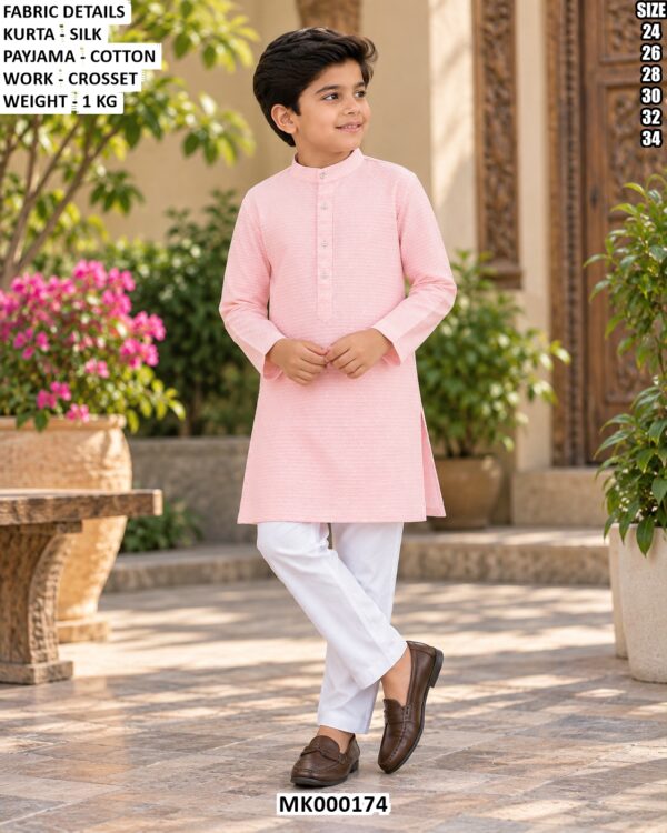 Classic Boys Ethnic Kurta With Cotton Pajama