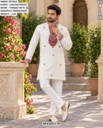 Modern Men’s Kurta With Thread Embroidery