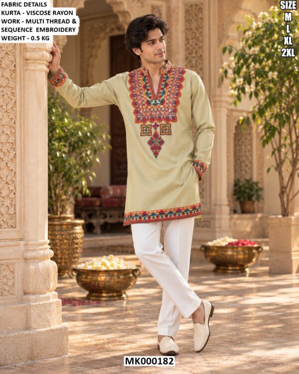 Designer Navratri Kurta With Multi Thread Embroidery