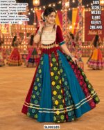Printed Garba Lehenga Choli With Tassel Details