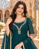 Festive Georgette Suit With Decorated Sleeves