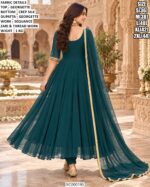 Festive Georgette Suit With Decorated Sleeves