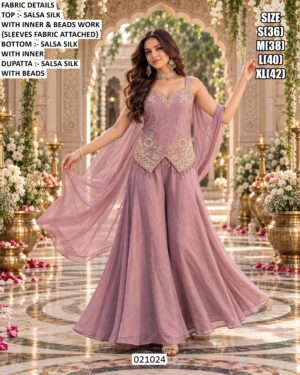 Modern Festive Wear Palazzo Outfit For Women