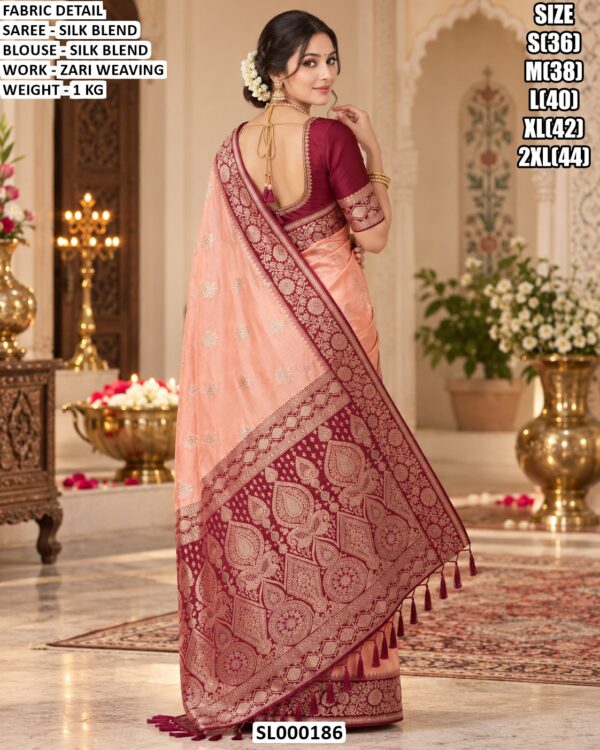 Classic Silk Blend Saree For Special Functions