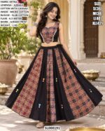 Designer Ajrakh Cotton Lehenga Choli Set For Navratri
