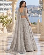 Wedding Wear Net Lehenga With Detailed Blouse