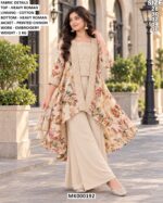 Stylish Girls’ Palazzo Suit With Designer Jacket