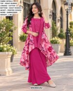 Stylish Girls’ Palazzo Suit With Designer Jacket