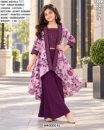 Stylish Girls’ Palazzo Suit With Designer Jacket