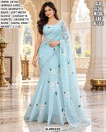 Faux Georgette Lehenga Saree For Festive Wear