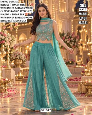 Stylish Wedding Function Palazzo Dress For Women