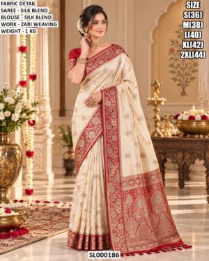 Classic Silk Blend Saree For Special Functions