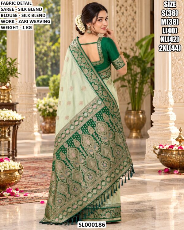 Classic Silk Blend Saree For Special Functions