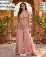 Elegant Reception Wear Palazzo Suit For Women