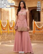 Elegant Reception Wear Palazzo Suit For Women