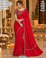 Elegant Embroidered Georgette Saree