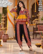 Stylish Peplum Top And Dhoti Pant Set