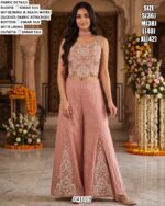 Designer Beads Work Palazzo Set For Women