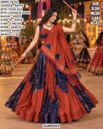 Gujarati Folk Style Chaniya Choli Set For Navratri
