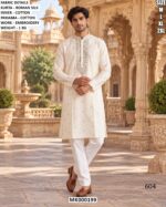 Men’s Silk Mirror Work Kurta Pajama