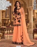 Designer Faux Georgette Kurta Palazzo Set With Dupatta