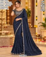 Designer Georgette Saree With Sequence Embroidery