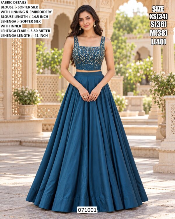 Wedding Wear Lehenga With Designer Sleeveless Blouse