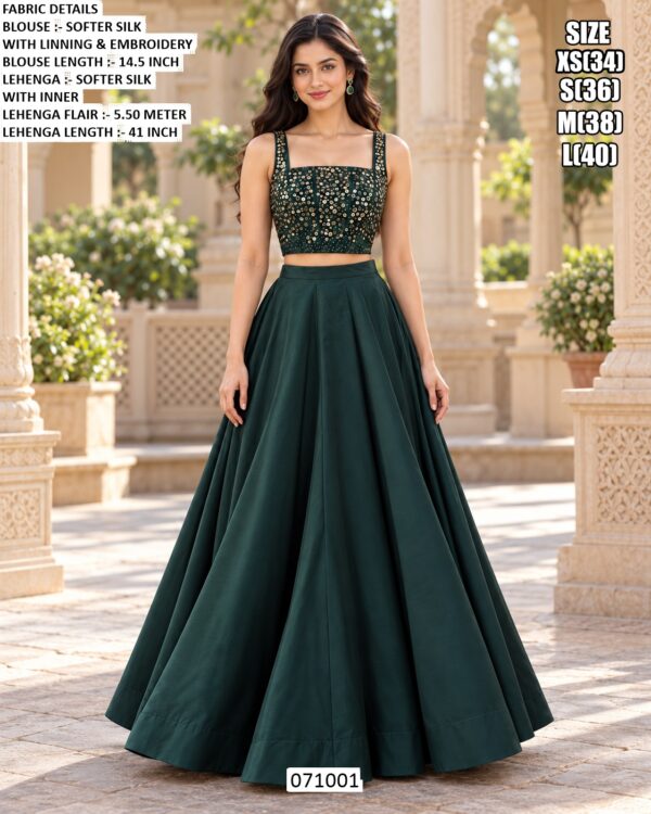 Wedding Wear Lehenga With Designer Sleeveless Blouse