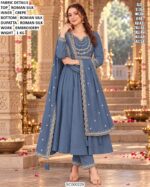 Festive Embroidered Silk Suit With Tassel Details