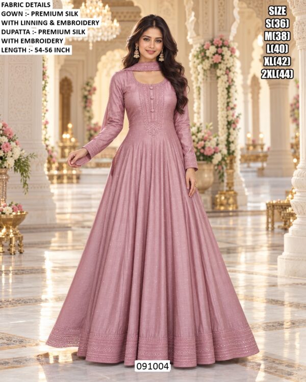 Royal Ethnic Silk Gown For Special Celebrations