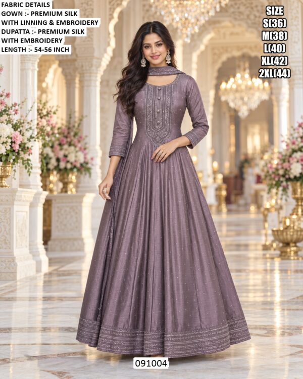Royal Ethnic Silk Gown For Special Celebrations