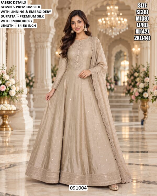 Royal Ethnic Silk Gown For Special Celebrations