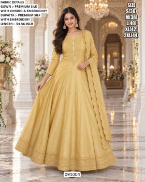 Royal Ethnic Silk Gown For Special Celebrations