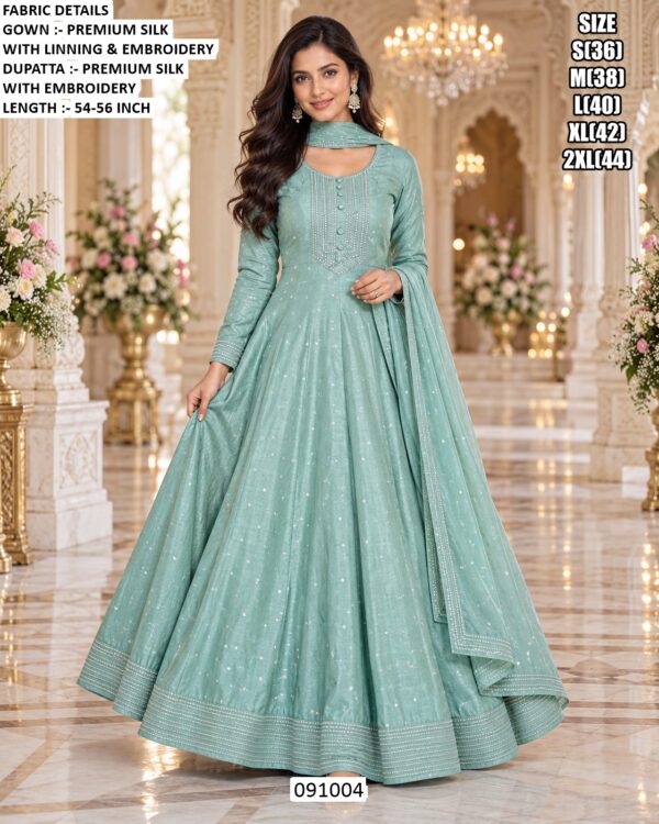 Royal Ethnic Silk Gown For Special Celebrations