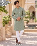 Premium Linen Kurta Pajama With Embroidery
