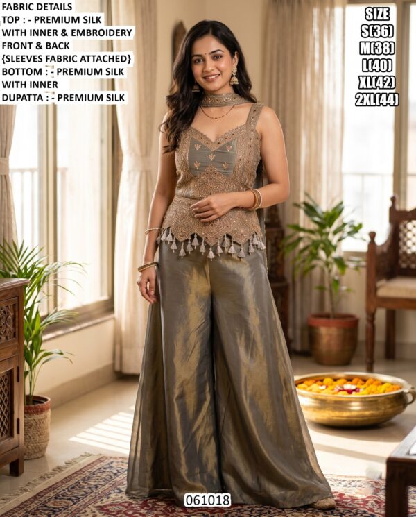 Fancy Beads Work Festive Wear Suit Collection