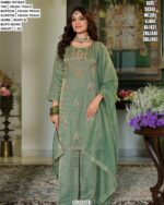 Crush Tissue Set With Bordered Dupatta