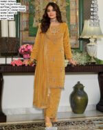 Crush Tissue Set With Bordered Dupatta
