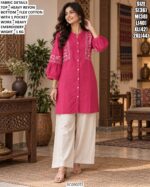 Comfortable Palazzo Set With Floral Embroidery